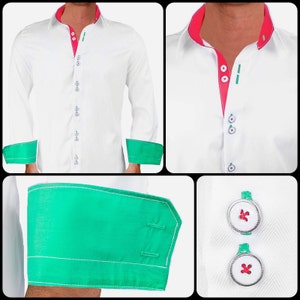 Italian Style Men&#39;s Designer Dress Shirt - Made To Order in USA