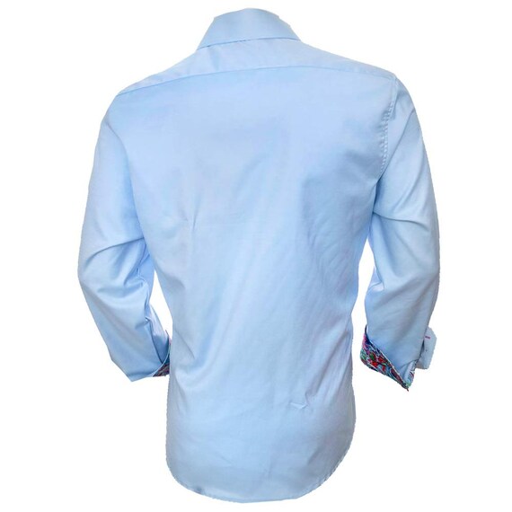 Baby Blue Modern Kleid Shirts Made To Order in USA Etsy