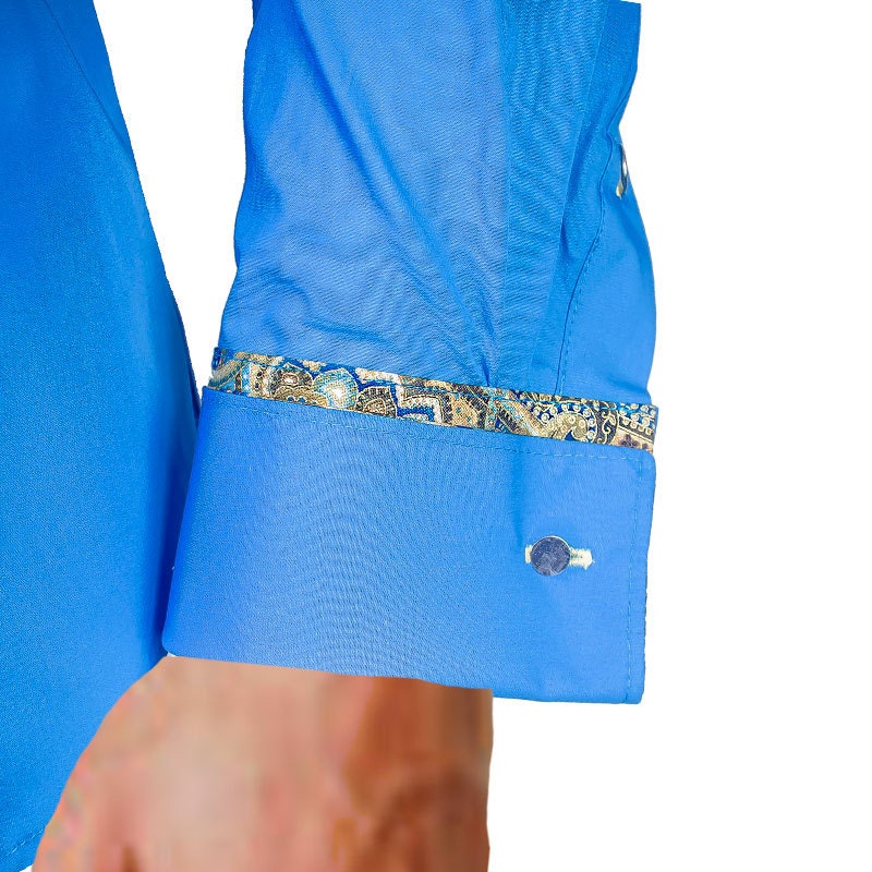 blue and gold dress shirt Professional Wedding Dress Storage main image 1