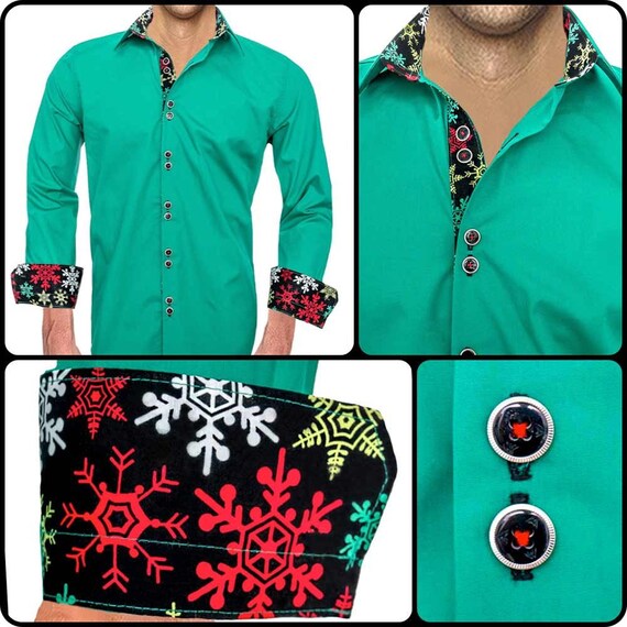 white christmas dresses Christmas Trees Dress Shirt – Johnnie Brocks main image 0