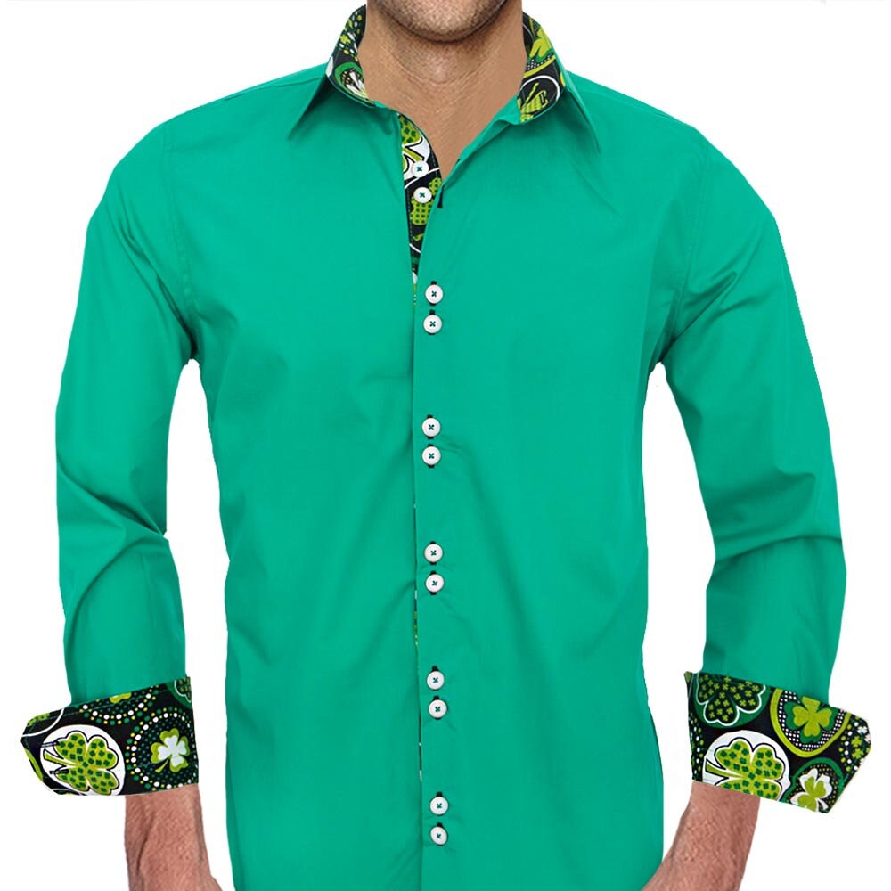 shamrock green dress shirt - Made to Order in USA All Heels