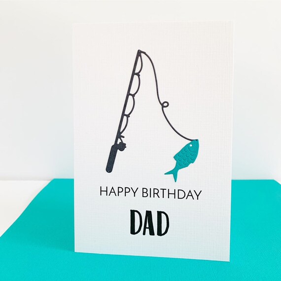 Carte De Papa De Joyeux Anniversaire Canne A Peche Carte Etsy Carte De Papa De Joyeux Anniversaire Canne A Peche Carte Etsy
