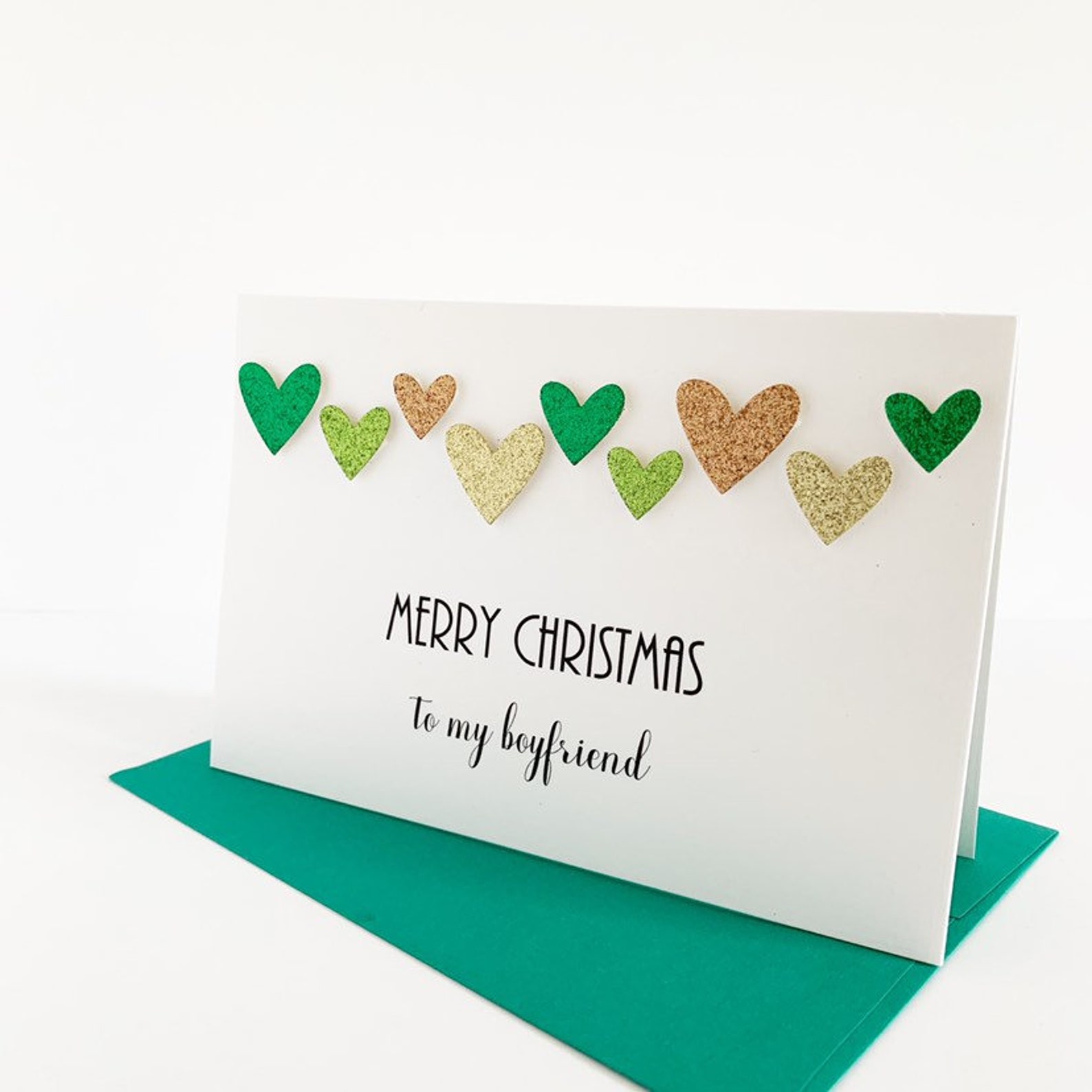 Christmas Card for Boyfriend Handmade Boyfriend Christmas | Etsy