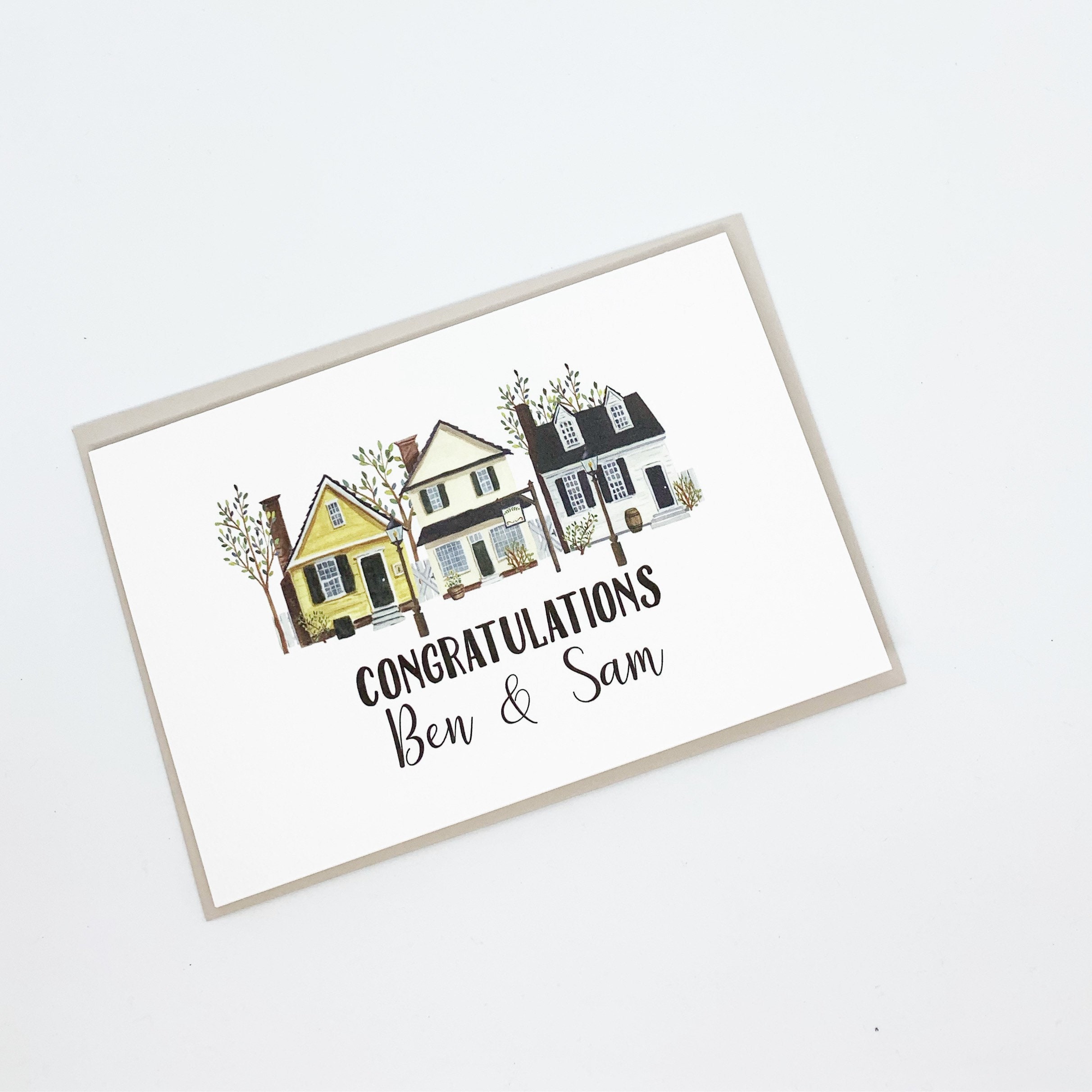 Congratulations New Home New Home Card Personalised Etsy