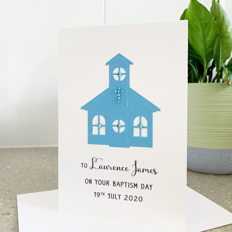 Customised Baptism Gift for Boy Baptism Card Christening Etsy