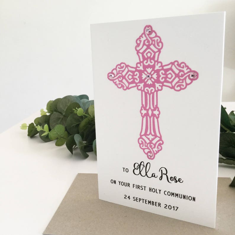 1. Kommunion-Karte Erstkommunion Geschenk Glückwunsch-Karte | Etsy