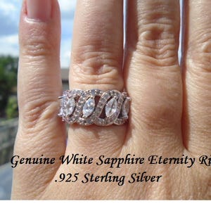 White Sapphire Eternity Ring