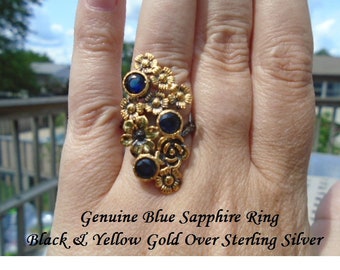 Blue Sapphire Ring Size 7