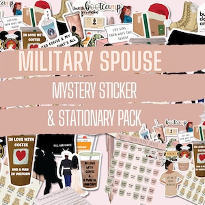 Mystery Military Spouse Sticker Pack, Deployment Countdown Stickers, Military Wife, Military Gifts, Marine Wife, Navy Wife, AF wife
