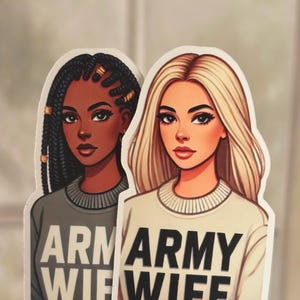 Army Wife Sticker, Military Spouse Stickers