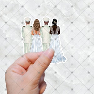 Navy Military Wedding Stickers, Military Gifts, Military Spouse Planner, Navy Stickers