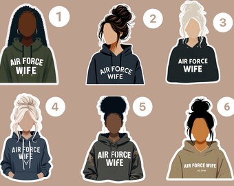 Air Force Wife Stickers