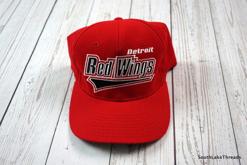 vintage red wings hat