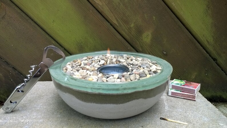 Concrete Fire Bowl Choose Color Fire Pit Tabletop Fire | Etsy