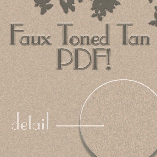 For Video classes Only Faux Toned Tan Paper for Video Tutorials: colorize PDFs,  coloring page backgrounds, PDF, digital download, fake