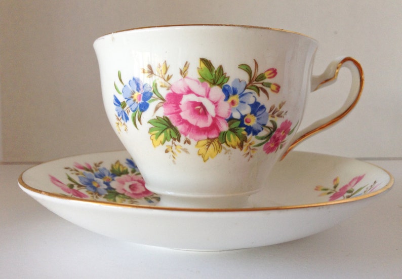 Vintage clare Pattern Bone China Tea Cup Etsy