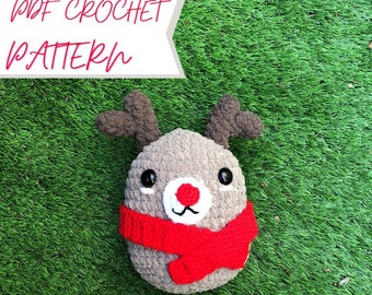 Priscilla the Reindeer Squish Crochet Pattern