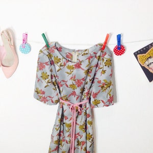 80&#39;s Dress.Womens Dresses.1980 Dress. Vintage Dress. Vintage dress from 80&#39;s. Trapeze  Vintage Dress. Free Shipping. Dresses .Size-L