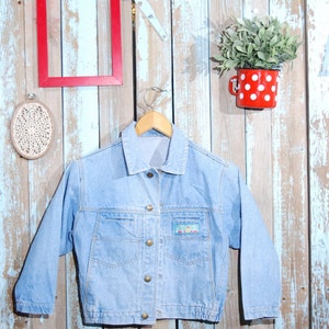 OFERTA Chaqueta de mujer, chaqueta vintage, chaqueta vaquera, chaqueta vintage azul de la vieja escuela para mujer, años 80, conjuntos de calle, moda de los años 80, envío gratis