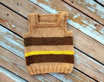 Baby Boy Sweater.Baby Sweater.Baby Boy Gift.Hand kneet Vest.Boys Hand Knitted Vest Tank Top.Knit baby sweater.Strips sweater baby.knit vest