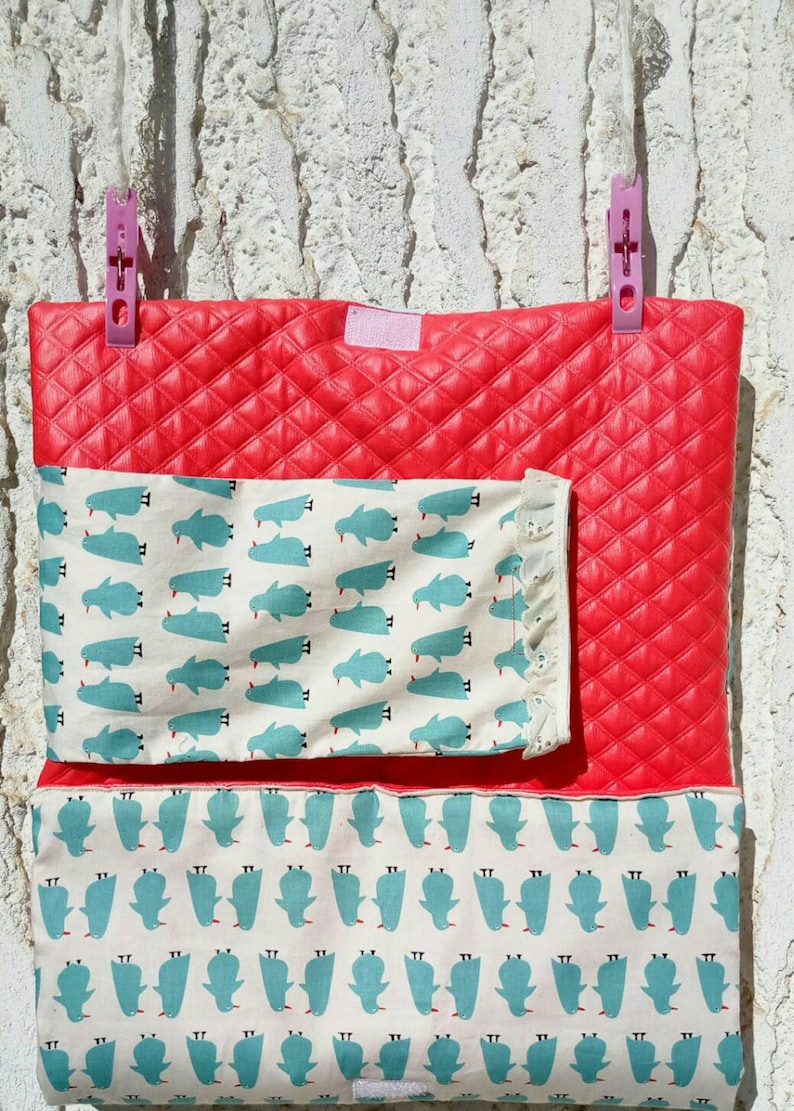 Baby Changing Pad, Travel Changing Pad, Penguins Changing Mat With One