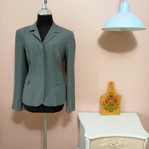 Women Gray Blazer, 1990, Gray Womens Jackets,  Vintage Blazer, Vintage Jacket, Jackets, Gray Jacket For Women 1990s, 90s, Free Shipping
