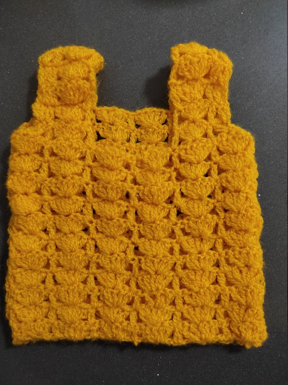 Crochet Baby Girls Vest 3 Months to 6 Months Knit Baby Etsy