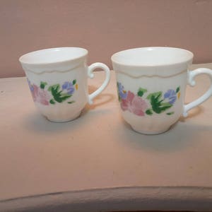 Vintage Cups 2 Tea Party Set Vintage Tea Cups Matched Tea Cups Bulk Tea Cups Tea Party Baby Shower Bridal Shower image 5