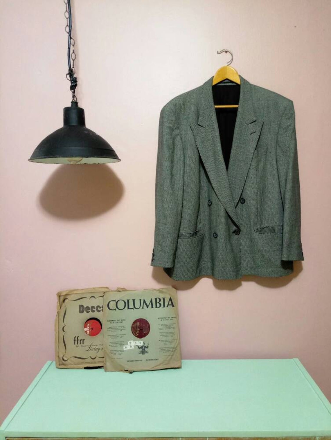70s grey suit