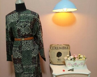Vestido boho vintage. Caftán de gran tamaño. Vestidos de mujer. Vestido de playa. Vestido boho. Vestido vintage de los años 90. Envío gratuito. Talla OS