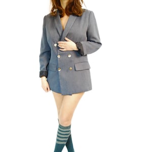 Chaqueta azul, chaqueta vintage, chaquetas, chaqueta vintage para mujer años 70, trajes formales, moda de los años 70, envío gratis, retro, talla M