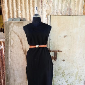 Maxi Black dress, Sleeveless dress, Black Dress, Womens dress, Evning dress, Womens dresses, Black Dress,Vintage dress,90s dress,Size OS