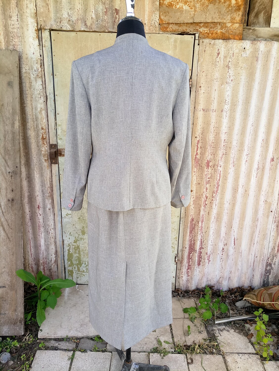 Gray Suits Vintage Womens Suits Free Shipping Gray - Etsy