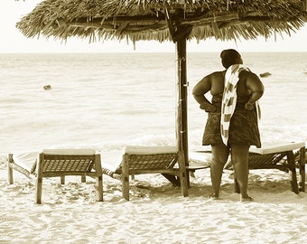 Beach Photography, African Women, Sepia Photography, Home Decor, Wall Art, African art print, Art Print, Africa photos, printing Photo