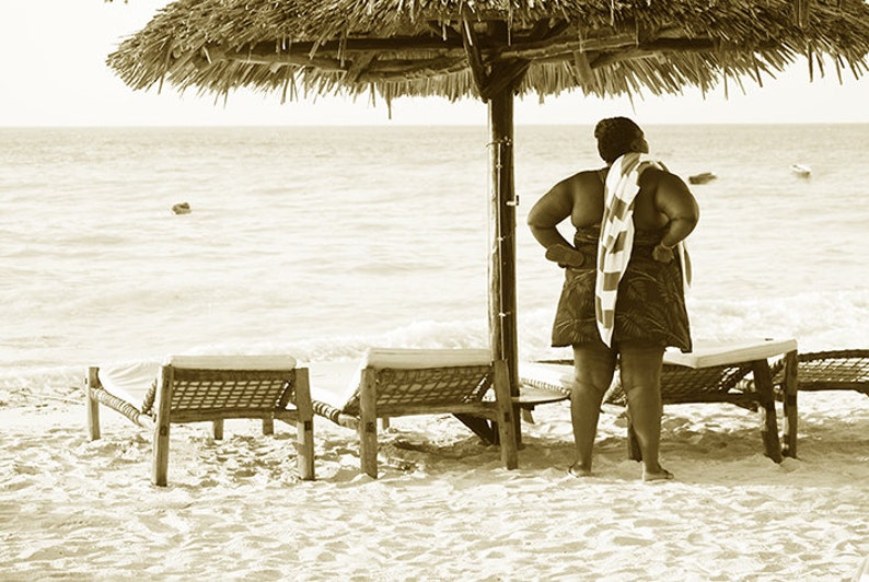 Beach Photography, African Women, Sepia Photography, Home Decor, Wall Art, African art print, Art Print, Africa photos, printing Photo image 1