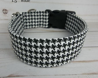150cm Houndstooth // Dog Tooth PolyViscose Suiting Fabric 59/" Wide -per metre