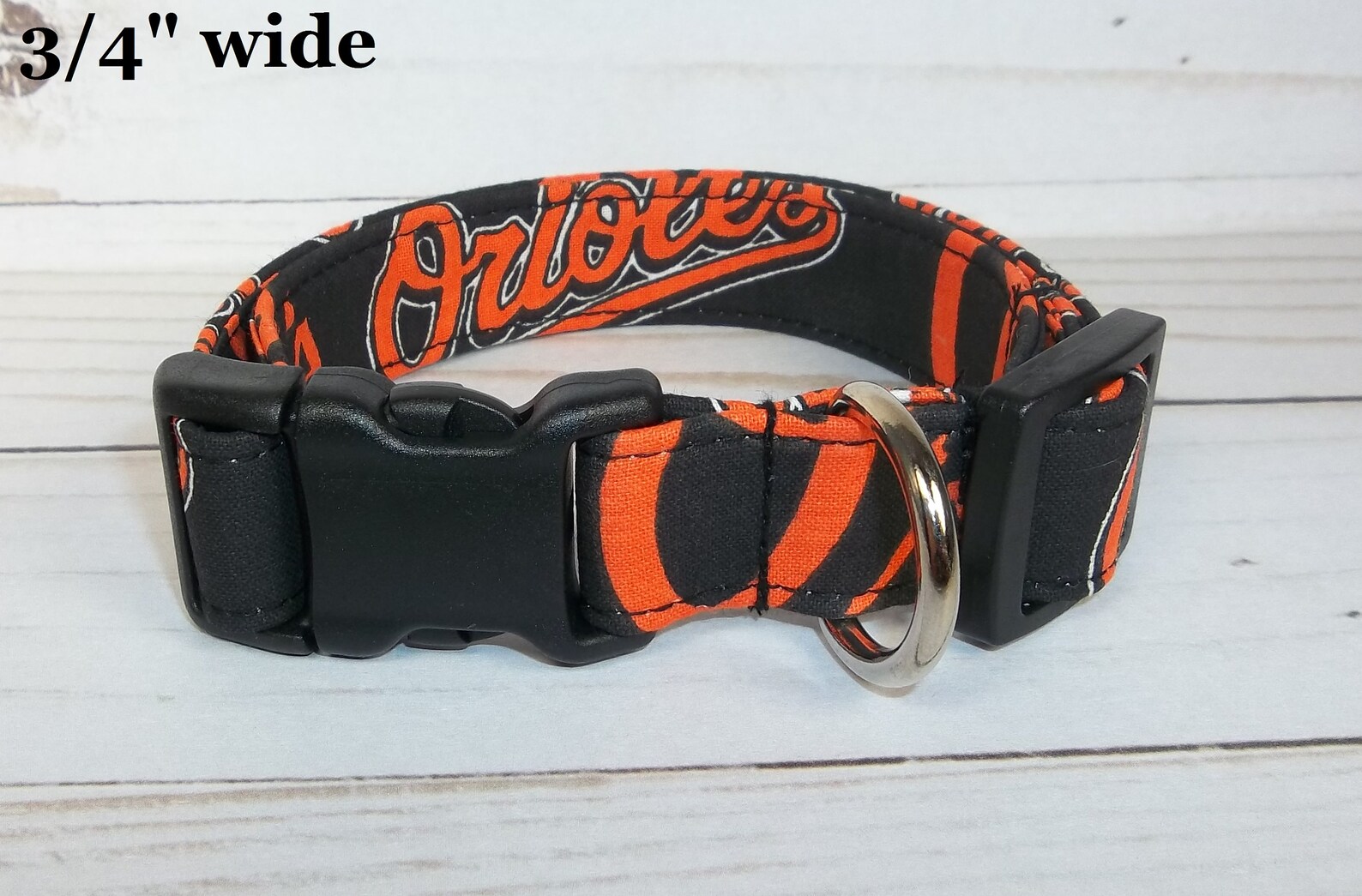 Baltimore Orioles MLB Dog Collar Handmade by Terri's Dog Etsy