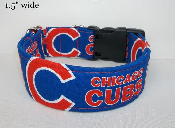 chicago cubs dog collar