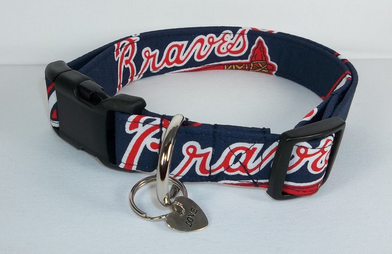 Atlanta Braves MLB Dog Collar Handmade by Terri's Dog Etsy