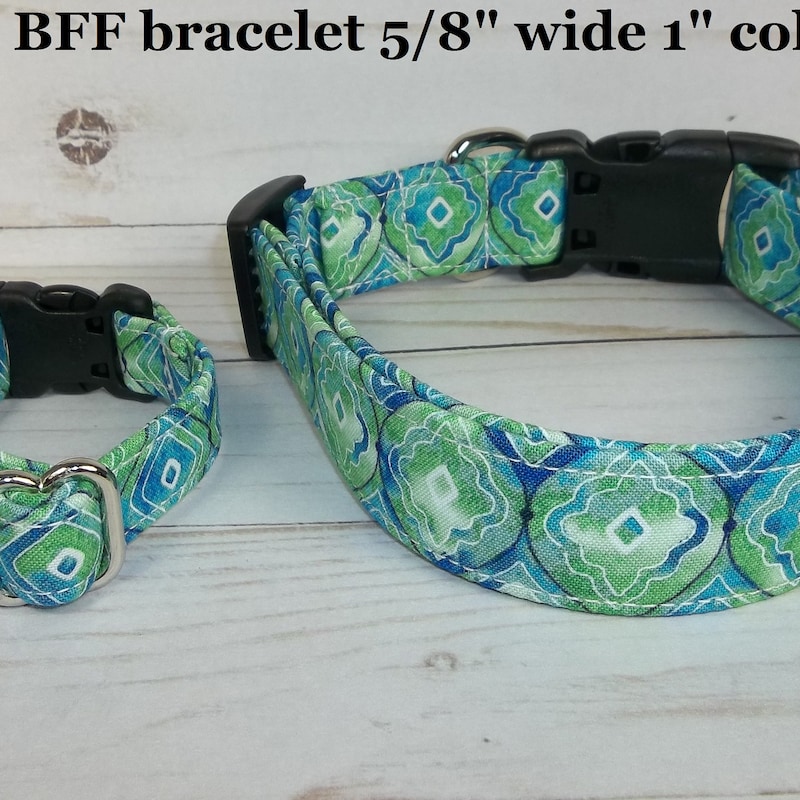 Best friend dog collar and bracelet