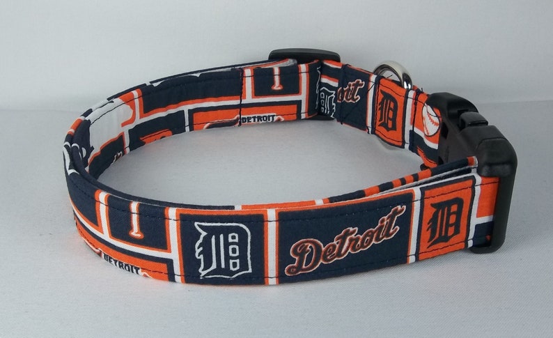 Handmade Blue Kickin' Urban Camo Dog Collar – Adjustable Fabric Collar For All Breeds, XS To XL, Made In USA