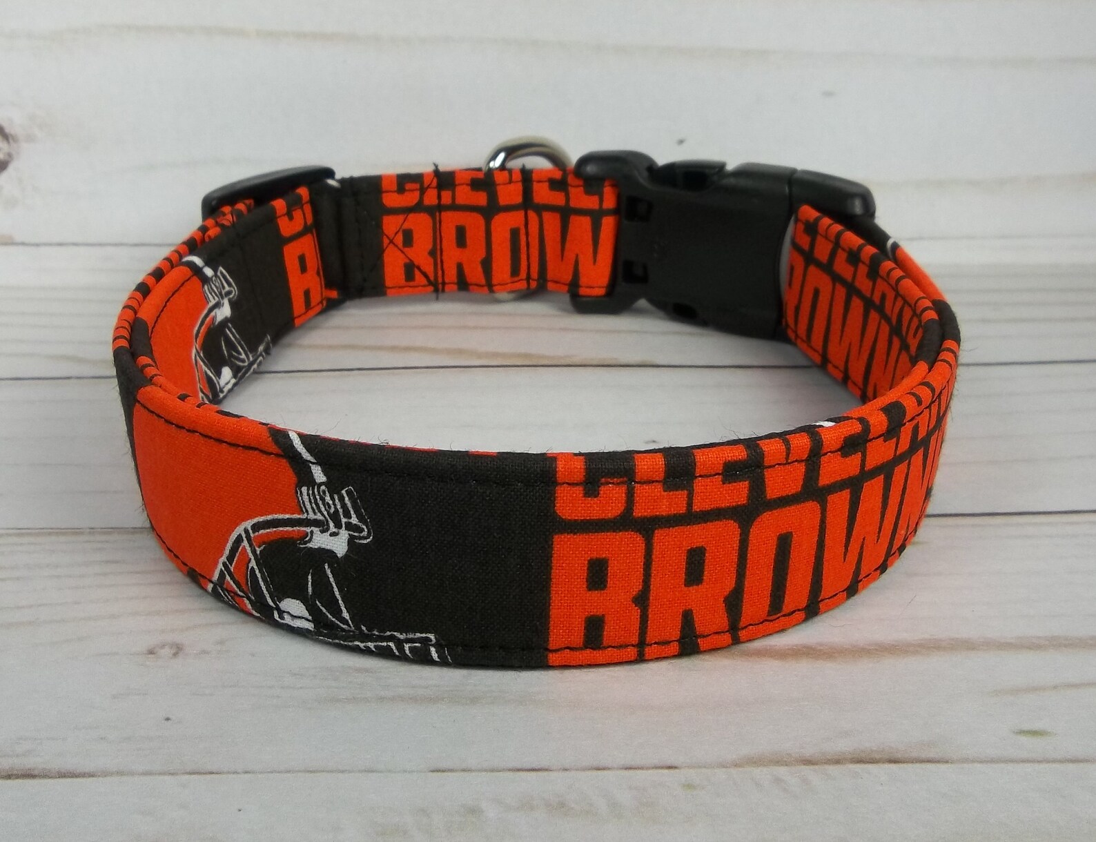 Cleveland Browns NFL Dog Collar Handmade by Terri's Dog Etsy