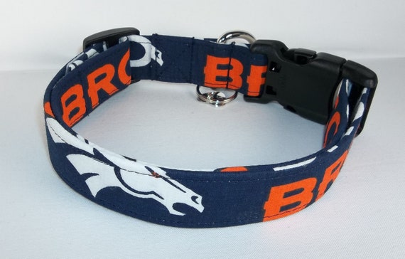 broncos dog collar