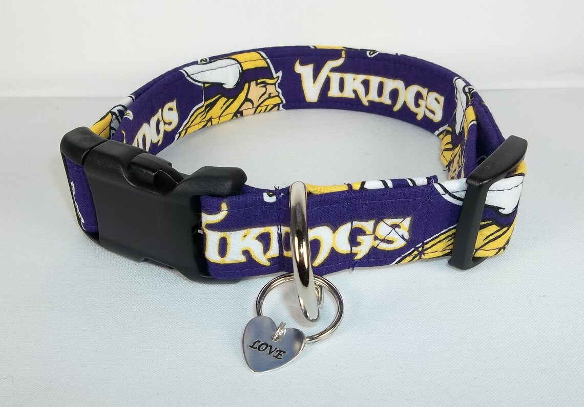 Minnesota Vikings Purple NFL Dog Collar Handmade by Etsy