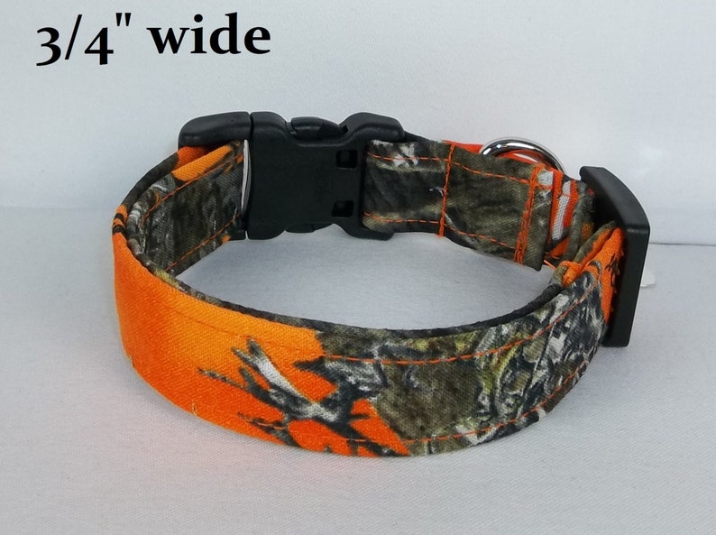 Blaze Orange True Timber MC2 Camo Dog Collar Custom Made Etsy