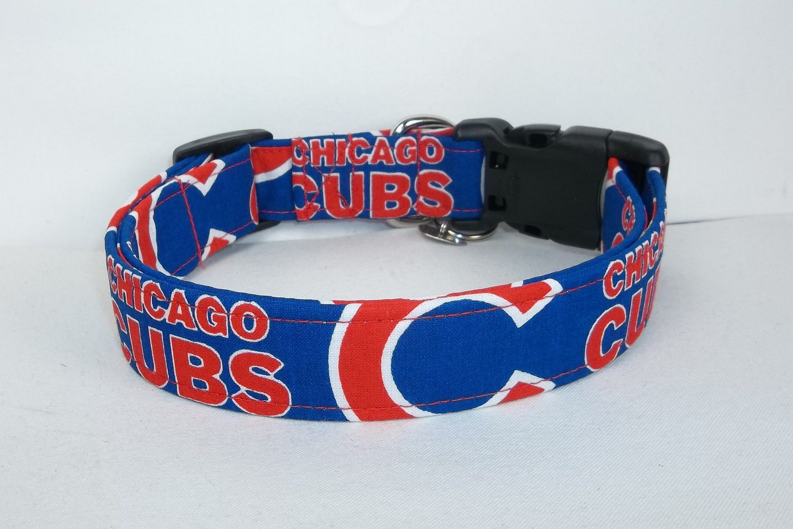 Chicago Cubs Dog Collar Custom Made by Terri's Dog Collars - Etsy