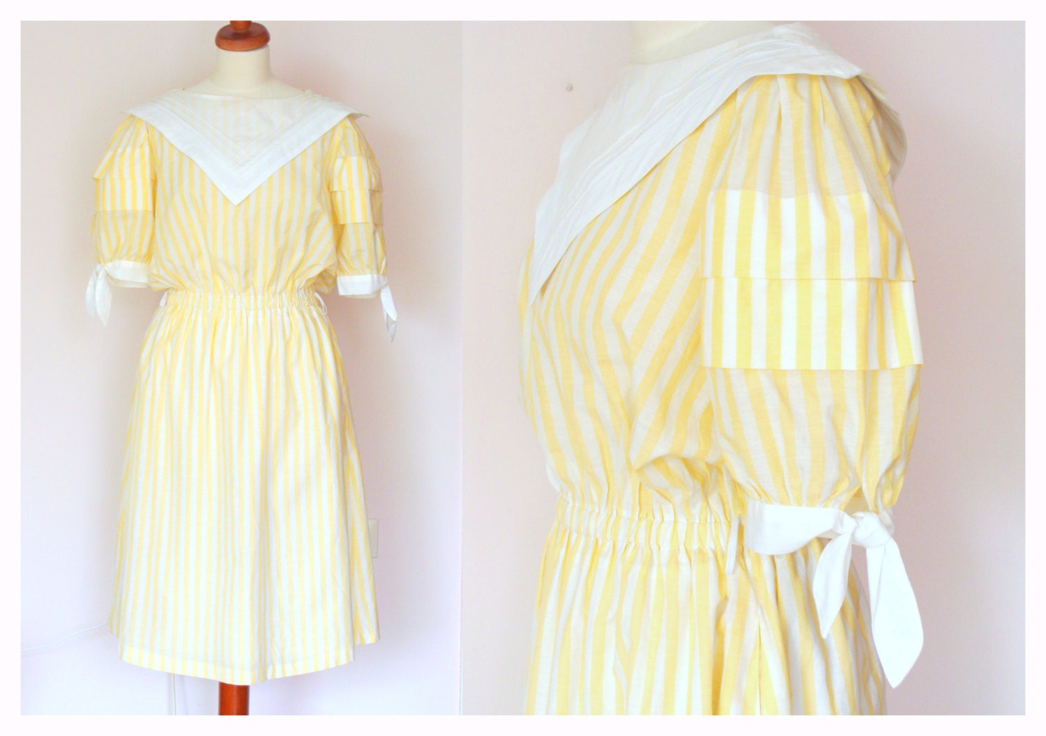 pastel yellow summer dress