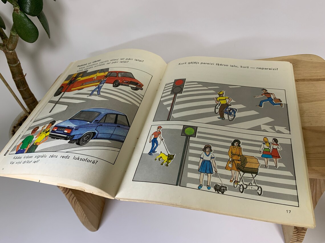 Childrens Book Rules Of The Road Vintage Traffic Safety Etsy