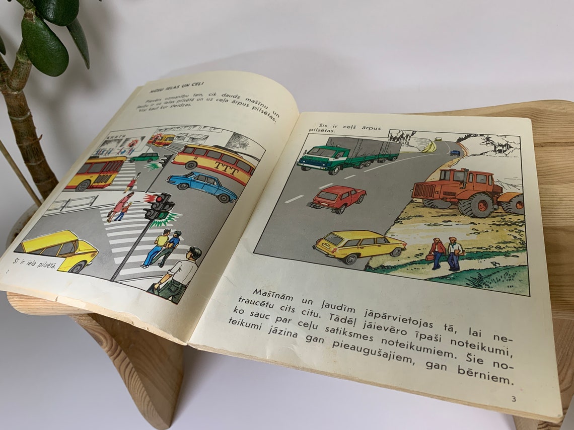 Childrens Book Rules Of The Road Vintage Traffic Safety | Etsy