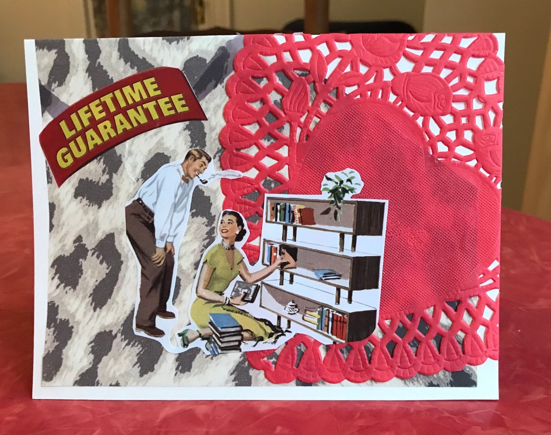 Domestic Bliss Handmade Collage Greeting Card Etsy